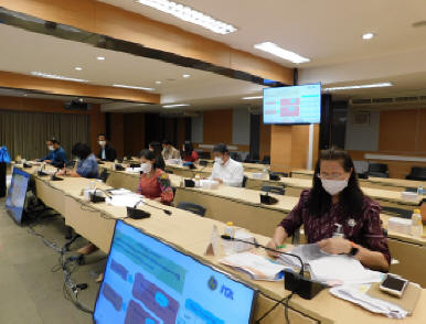 การประชุมคณะทำงานการประเมินคุณธรรมและความโปร่งใสในการดำเนินงานของหน่วยงานภาครัฐของ สป.มท.ครั้งที่ 4/2565