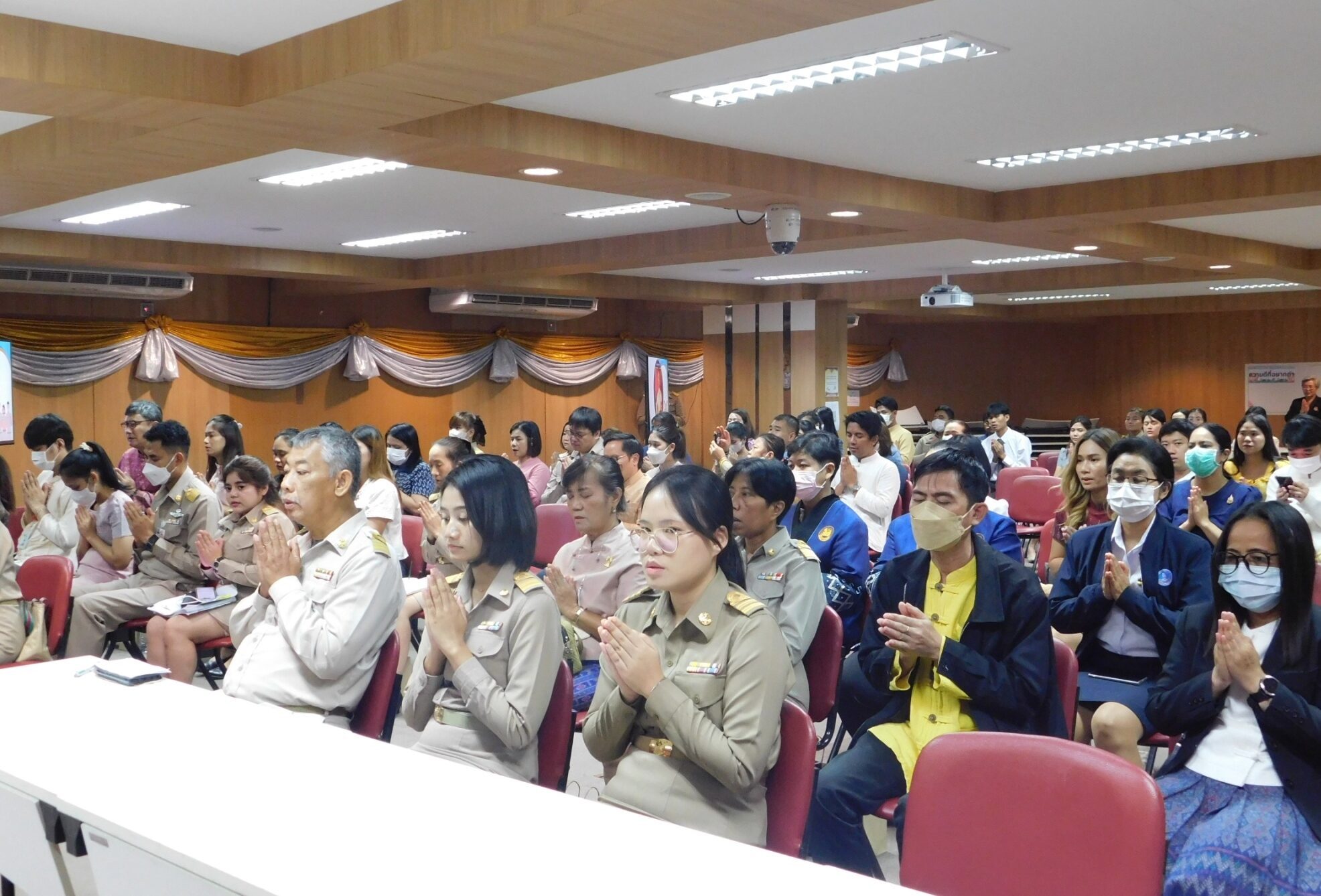 กิจกรรมบรรยายธรรม ส่งเสริมคุณธรรม จริยธรรม สำนักงานปลัดกระทรวงมหาดไทย “คนมหาดไทย ใช้ธรรมนำใจ”